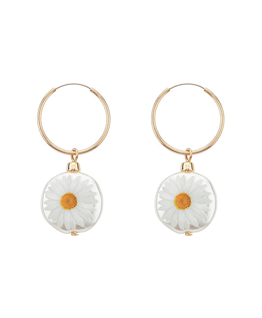 Flower Print Earring