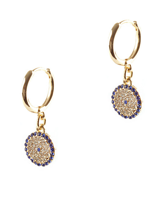 Evil Eye Huggie Earring