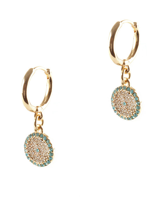 Evil Eye Huggie Earring