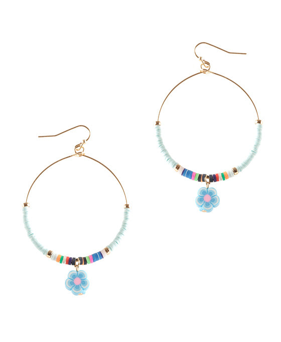 Fimo Flower Earring