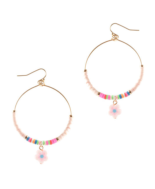 Fimo Flower Earring