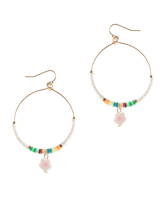 Fimo Flower Earring