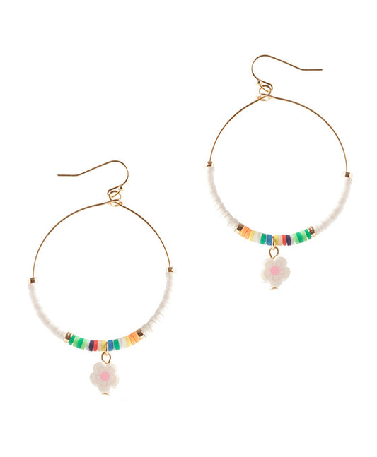 Fimo Flower Earring