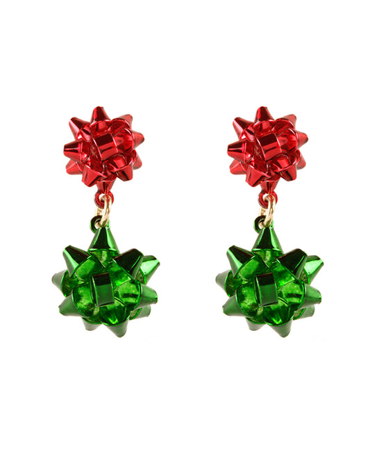 Metal Christmas Aluminum Coating Post Earring