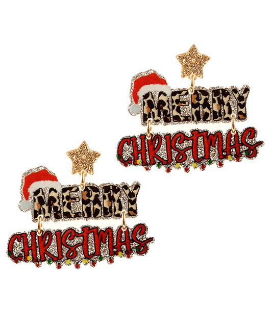 Christmas Texas Post Earring