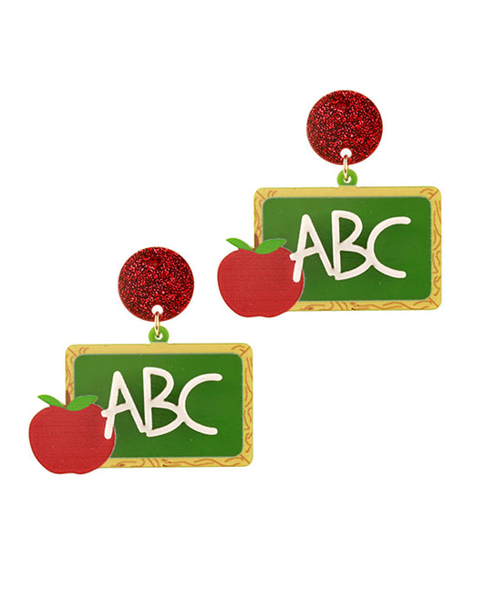 Acrylic School Post Earring