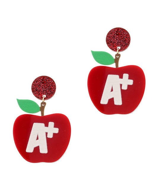 Acrylic School Post Earring