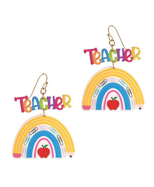 Acrylic School Earring