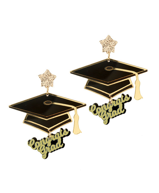 Acrylic School Post Earring