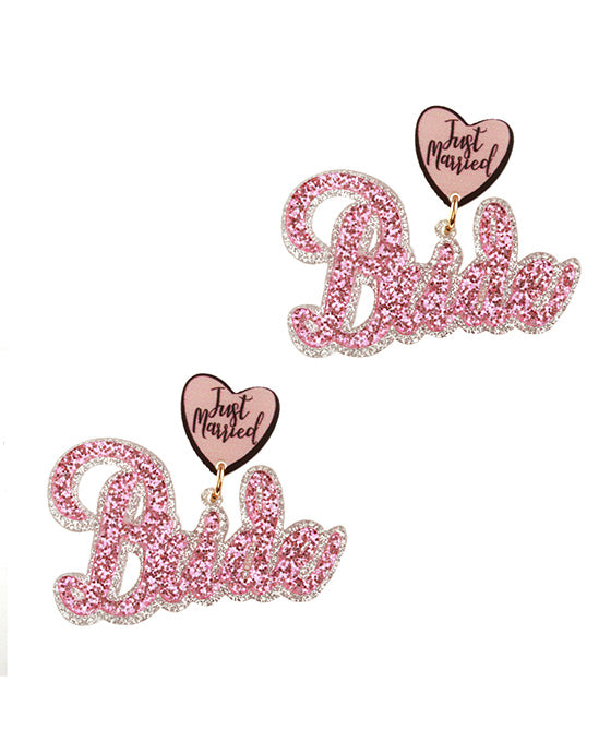 Acrylic Bride Post Earring