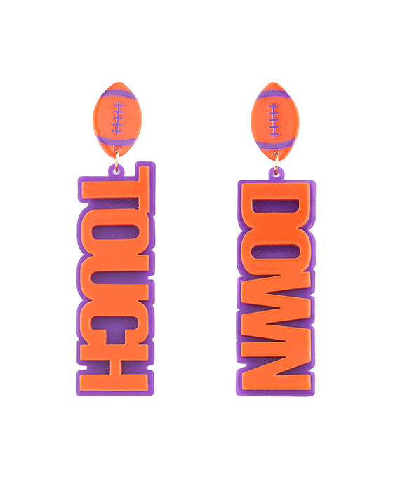 Acrylic Gameday Post Earring