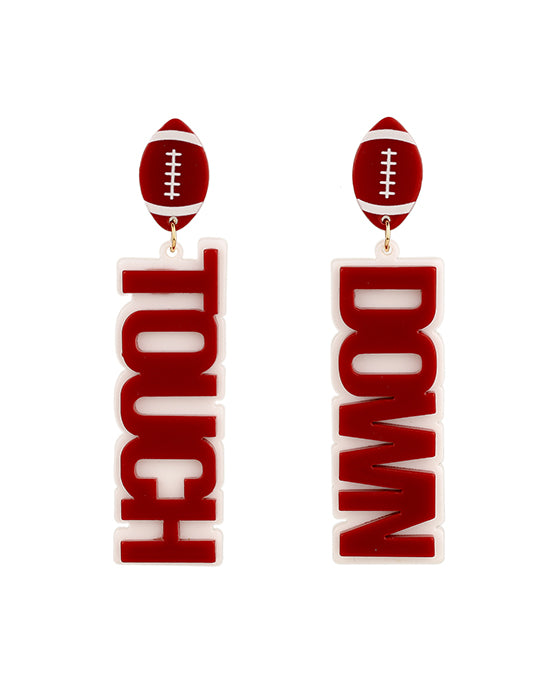 Acrylic Gameday Post Earring