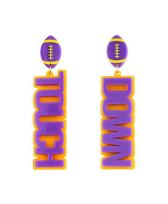 Acrylic Gameday Post Earring