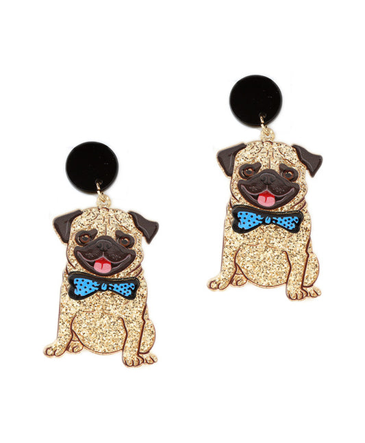 Acrylic Dog Post Earring