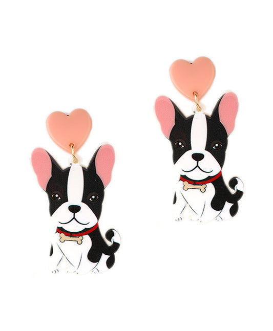 Acrylic Dog Post Earring