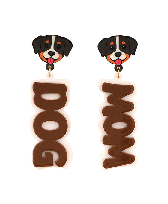 Acrylic Dog Post Earring