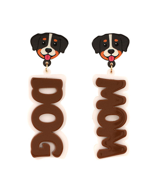 Acrylic Dog Post Earring
