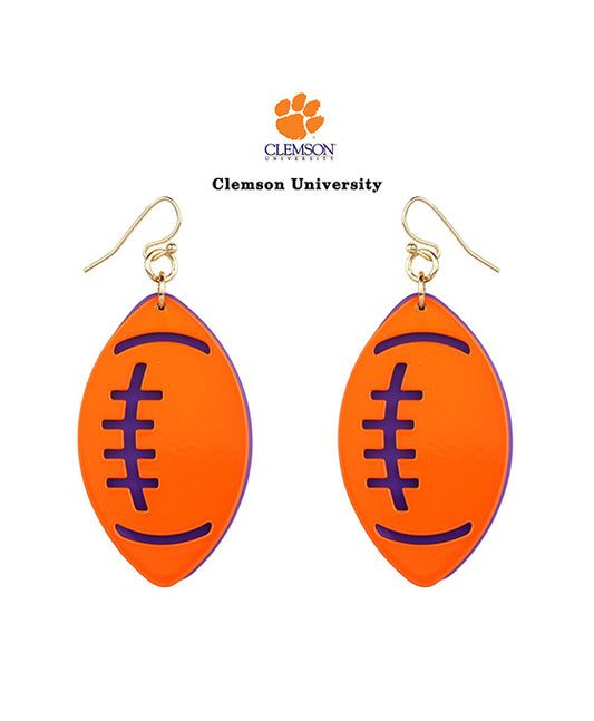 Acrylic Metal Filigree Gameday Earring