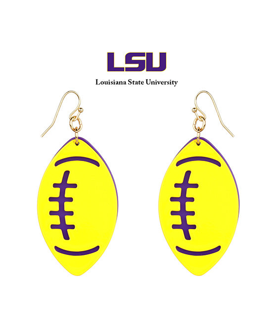 Acrylic Metal Filigree Gameday Earring