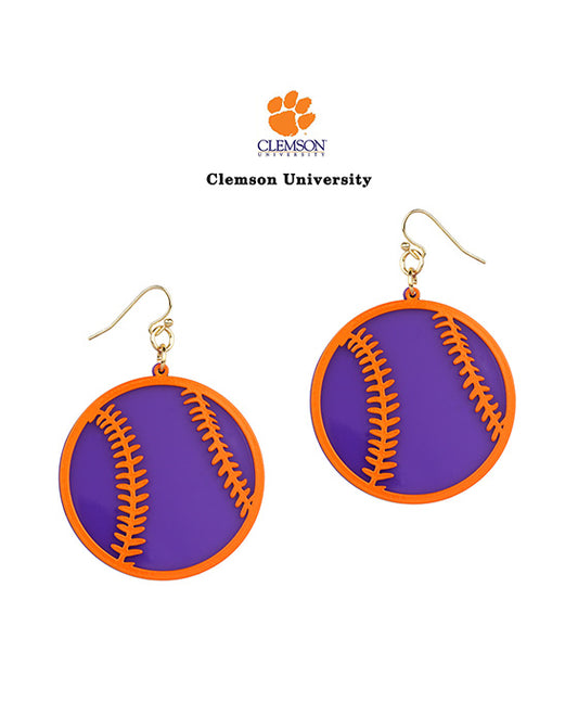 Acrylic Metal Filigree Gameday Earring