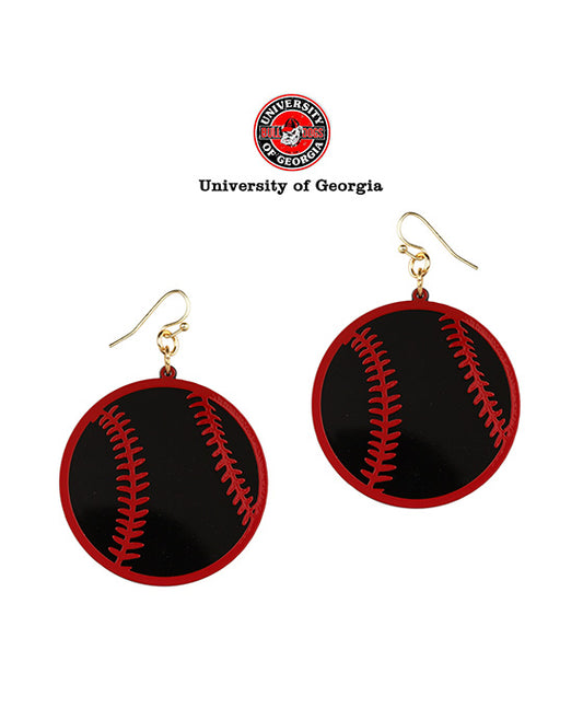 Acrylic Metal Filigree Gameday Earring