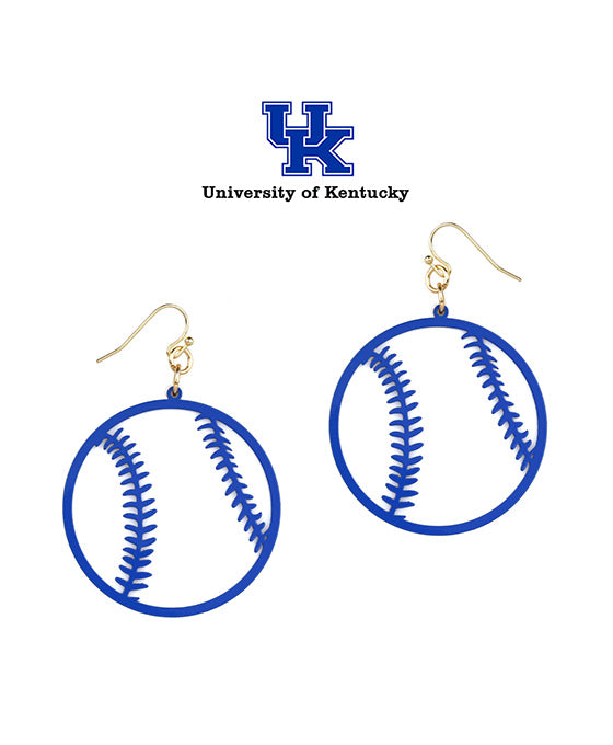 Acrylic Metal Filigree Gameday Earring