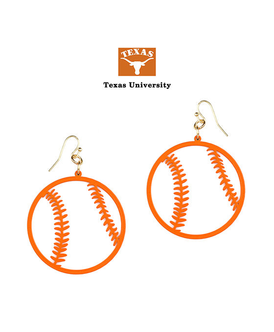Acrylic Metal Filigree Gameday Earring