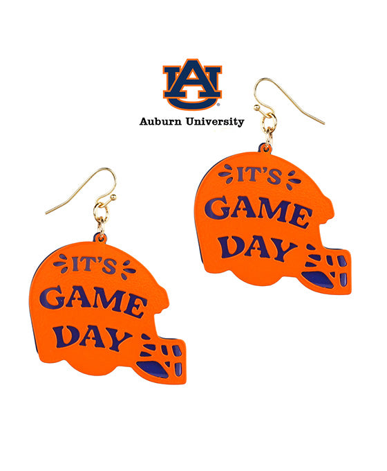 Acrylic Metal Filigree Gameday Earring