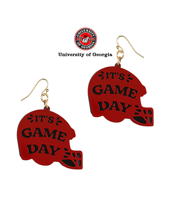 Acrylic Metal Filigree Gameday Earring