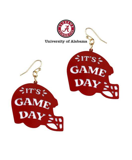 Acrylic Metal Filigree Gameday Earring