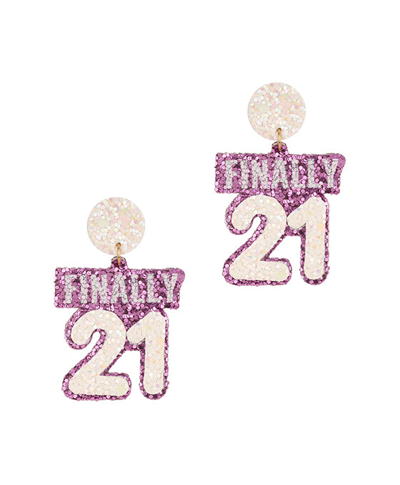 Glitter Birthday 3 Pair Earring