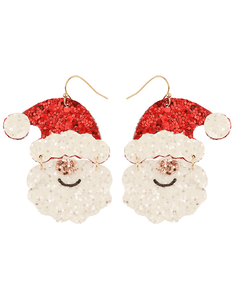 Glitter Christmas Earring