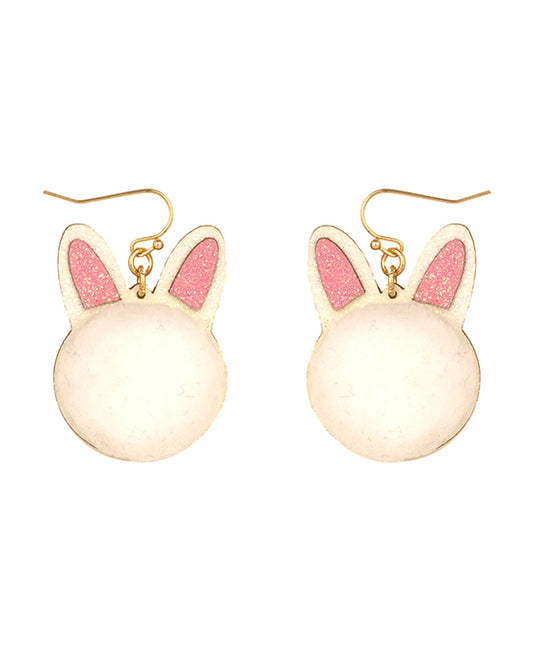 Glitter Pompom Easter Earring