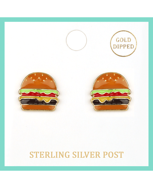 Epoxy Steering Silver Fun Post Earring