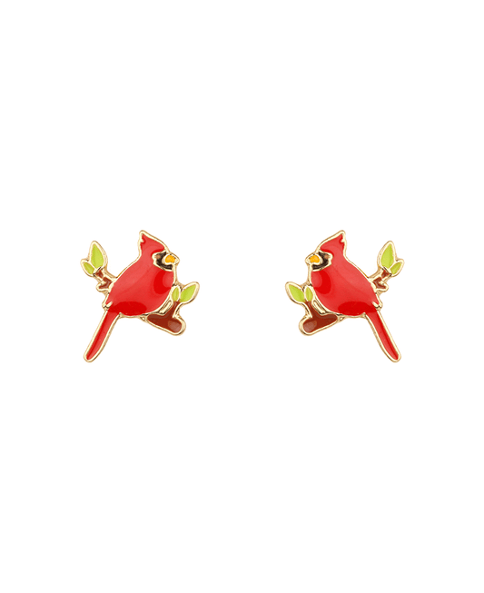 Epoxy Parrot Christmas Earring