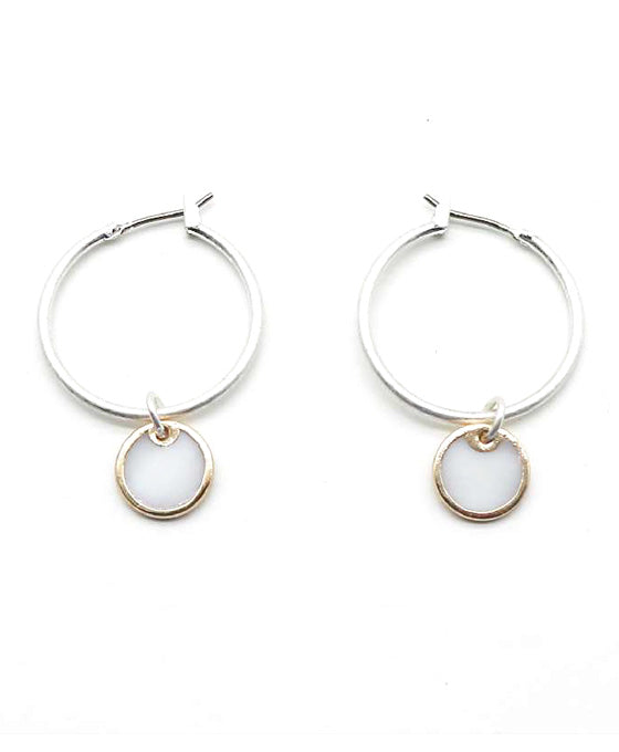 Hoop w/ Shell Earring