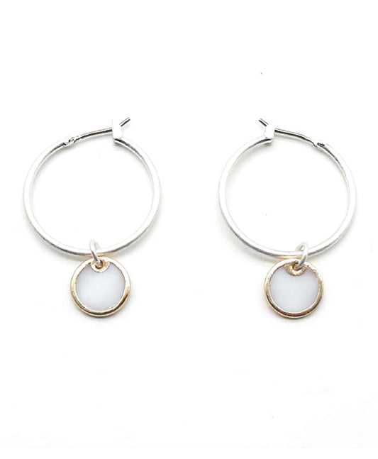 Hoop w/ Shell Earring