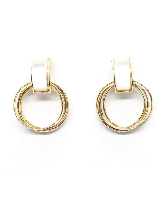 Metal Round Earring