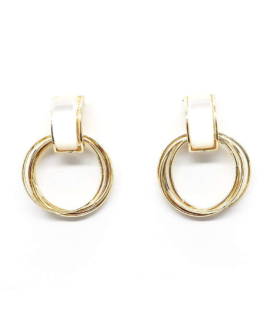 Metal Round Earring