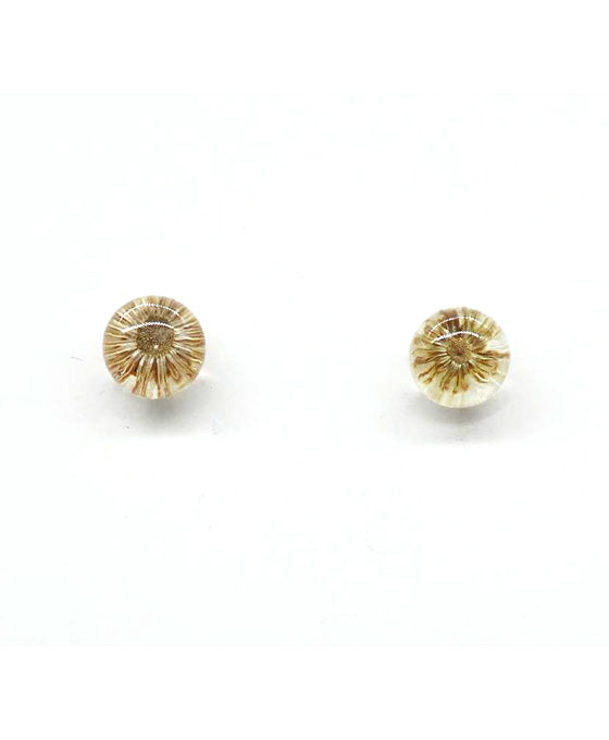 Rasin Flower Post Earring
