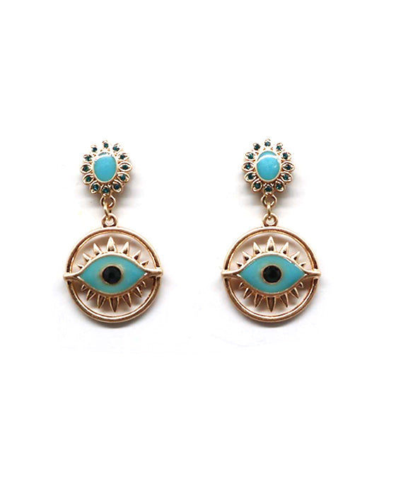 Evil Eye Post Earring