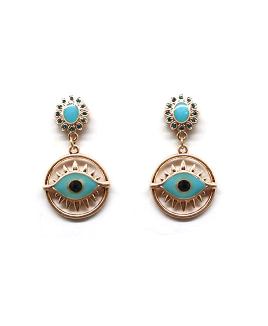 Evil Eye Post Earring