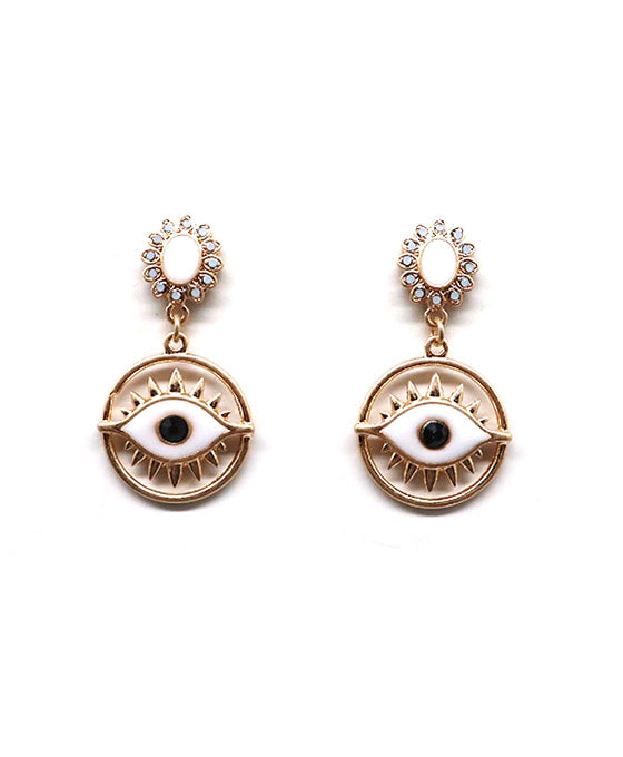 Evil Eye Post Earring