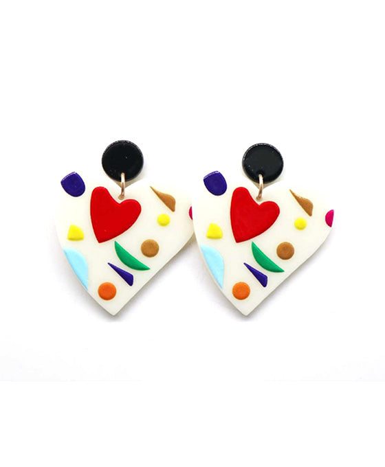 Heart Shape Post Earring