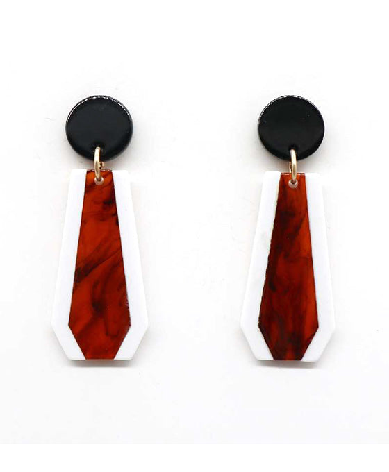 Acetate Post Earring