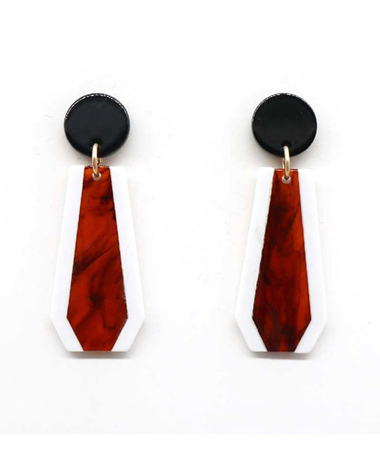 Acetate Post Earring