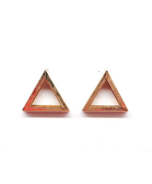 Metal Triangle Post Earring