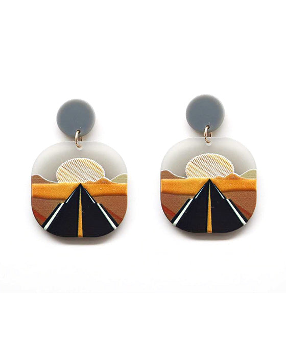Painted Post Earring
