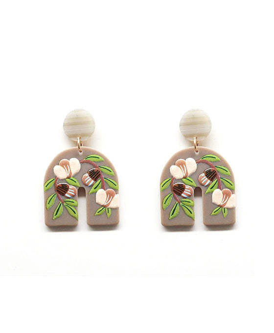 Painted Post Earring