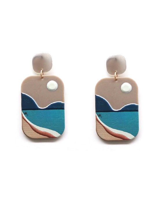 Painted Post Earring